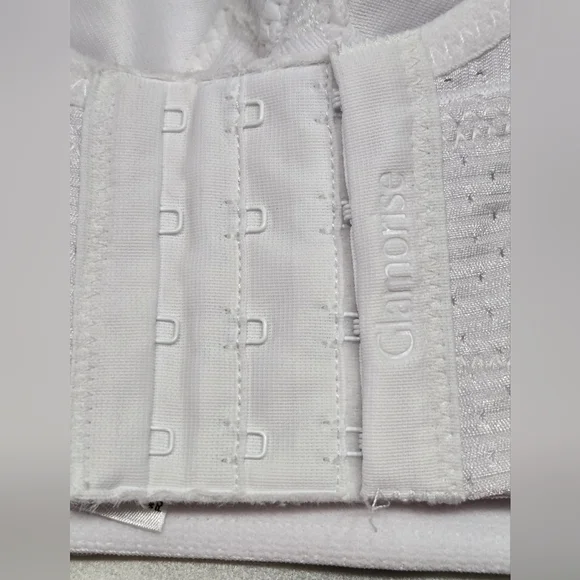 Glamorise Lift White Bra Adjustable Straps Size 38D - Picture 5 of 8